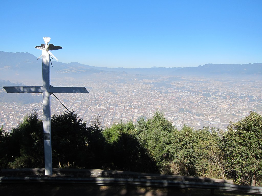 Uitzicht over Xela vanaf cerro el Baúl